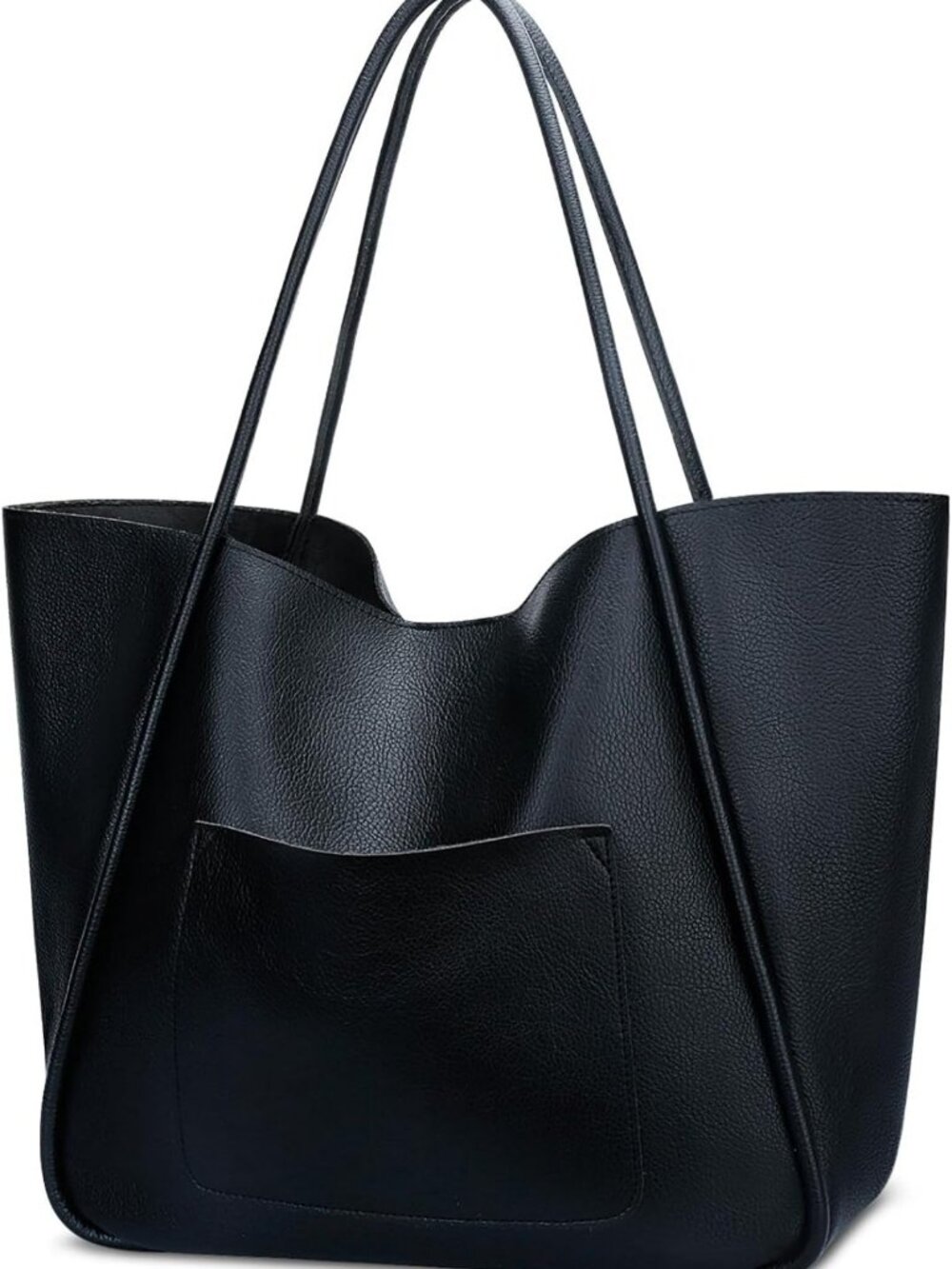 Stylish Vegan Leather Tote Bag for Women | Large Capacity Shoulder Purse, Travel